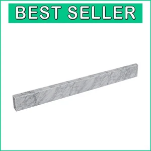 Elegant 36" Carrara Marble Backsplash - Stylish Addition for Bathroom Vanities - Picture 1 of 9