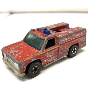 Hot Wheels Redline Emergency Unit 1974 Red Made in Hong Kong - Picture 1 of 8