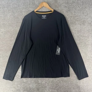 Rhone Modino Wool Long Sleeve T-Shirt Slim-Fit Black Men’s Size Large $118 NWT - Picture 1 of 6