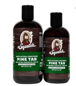 Dr. Squatch Natural Hair Bundle for Men - Healthy, Full Looking Hair - Pine Tar - Picture 1 of 5