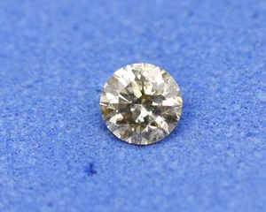 Certified 100% Natural Diamond Color Champagne/ I2 Clarity Loose 3 mm 0.205 Ct - Picture 1 of 11