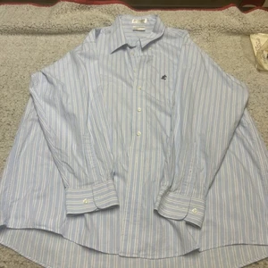 Walt Disney World Button Down blau-weiß gestreiftes Hemd Gr. XL Mickey - Bild 1 von 8