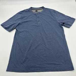 Weatherproof T-Shirt Men Medium Blue Solid Henley ..#32554 - Picture 1 of 9