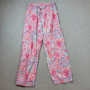 Lilly Pulitzer Girls Pink Floral Pottery Barn Teen Pajama Set Size Medium - Picture 1 of 17