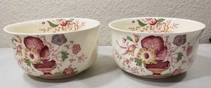 2er Set Vintage Royal Doulton Pomeroy Davenport ROT Servierschalen Cranberry - Bild 1 von 10