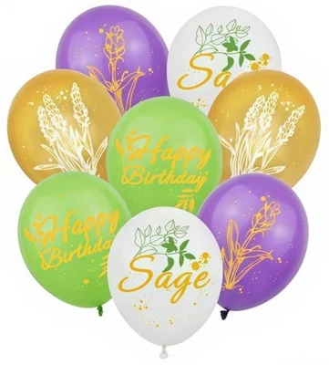 Globo de Salvia Flor Jardín Fiesta de Cumpleaños Decoración Botánica 12" 16 un. Foto 1 de 4