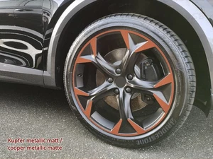 Adesivo cerchi 8x19 pollici ET40 adatto per cerchi Seat CUPRA FORMENTOR Rim Decal - Foto 1 di 22