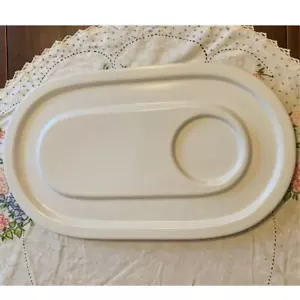 American Atelier White Oval Hors d’oeuvre Serving Platter - Entertaining - Party - Picture 1 of 13