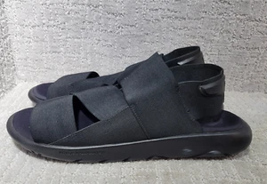 Adidas Y-3 Qasa High Men's Size US 10 Black Synthetic Open Toe Slingback Sandals - Picture 1 of 12