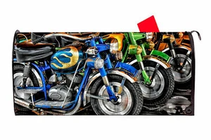 Motorcycle 7 Vinyl Magnetic Mailbox Cover Made in the USA - Picture 1 of 1