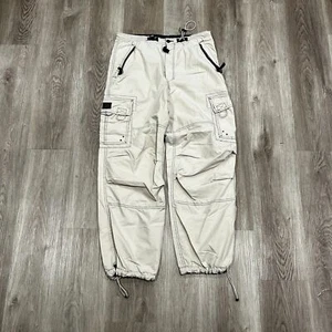 Vintage 90s U.S. Expedition Baggy Cargo Pants Men's Size 33x29 White - Picture 1 of 5