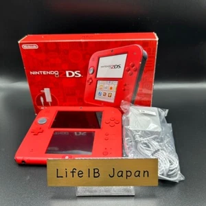 Nintendo 2DS Red Console System Handheld Gaming JP Import - Picture 1 of 18