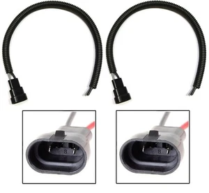 Wire Pigtail Male Extension 9005 Two Harness Bulb Headlight High Beam Adapter EO - Picture 1 of 4