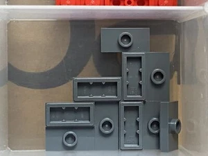 LEGO Parts - Dark Bluish Gray Plate 1 x 2 w 1 Stud (Jumper) - No 15573 - QTY 10 - Picture 1 of 1
