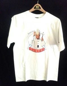 Pope John Paul II Souvenir T-Shirt, Quality Imaging, 100% Cotton, Made in Italy - Picture 1 of 3