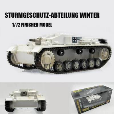 WWII Sturmgeschutz-Abteilung Winter 1/72 tank easy model finished non diecast - Image 1 of 4