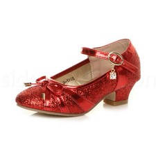kids red sequin shoes
