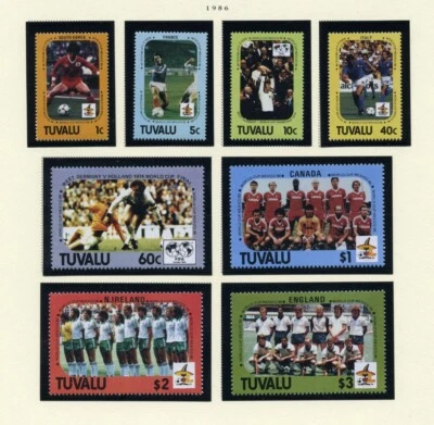 TUVALU MNH 364-73 1986 Mundial TU713 Foto 1 de 2