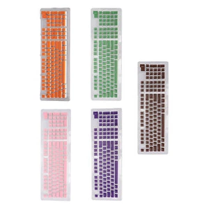 Keyboard Keycaps 110 Keys FOS Step OEM Height 2 Color Injection Molding Compu F - Picture 1 of 27