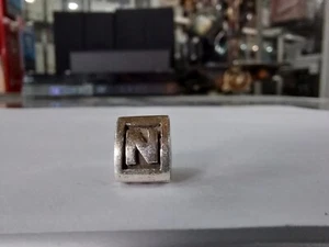 Pandora Charm Alphabet Initial Letter N #790323 Retired - Picture 1 of 10