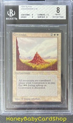 MTG Limited Edition Alpha 1993 Conversion BGS 8.0 NM/MT Old School 93/94 - Image 1 of 4
