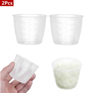 2 Pcs 160ml Rice Measuring Cups Plastic Kitchen Rice Cooker Accessories Supplies - Picture 1 of 9