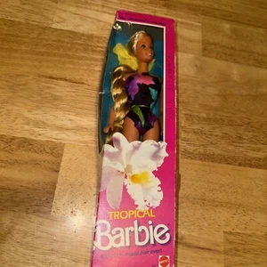 Tropical Barbie The Longest Hair Ever Original NIB Rare 1985 Mattel #1017 Sealed - Bild 1 von 5