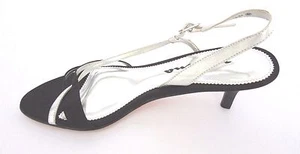 Nina | Mujer | Sandalias de vestir negras y plateadas talla 6 - Imagen 1 de 10