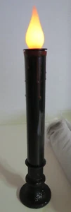 8 Stück Schwarz Wachs Blut Tropf LED Flammenlos Kegel Kerzenständer mit Fernbedienung 9,375" hoch - Bild 1 von 7