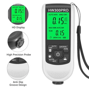Profi Schichtdickenmessgerät Lackschichtenmesser Autolack Messgerät 0-2000um - Bild 1 von 6