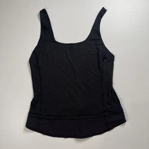 Lululemon Tank Adult CAN 10 AU 14 Black Reflective Sleeveless Yoga Womens - Picture 1 of 5