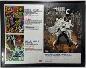 MCU Immortal & Dark X-Men w/ Moon Knight Comic Wall Art Framed 11”x 14” - Picture 1 of 4