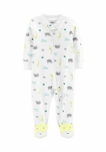Carter's Cotton Footed Pajamas Sleep & Play Size 3 Months Assorted Animals Blue - Picture 1 of 1