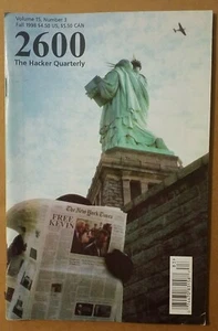 2600 The Hacker Quarterly Spring 2001 Volume 18 Number 1 FREE KEVIN - Imagen 1 de 2