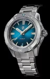 New Zelos SWORDFISH Teal SS STEEL 40mm 200M DIVER NH35 Watch - DEALER & WARRANTY - Picture 1 of 3