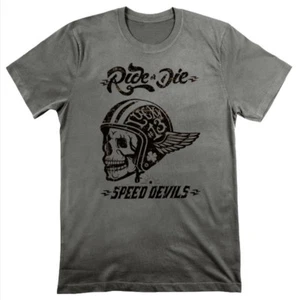 Sport Muscle Car T-Shirt Retro Racing Fast Motorrad Biker LA, Vegas grau XIV - Bild 1 von 1