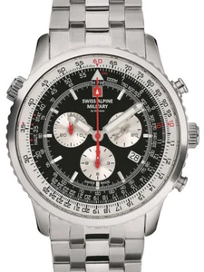 Swiss Alpine Military 7078.9137 Chronograph Herrenuhr 45mm 10ATM - Bild 1 von 3