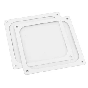 2 x 140 * 140mm Blanc Couvercle de Ventilateur avec Filtre à Poussière Ultra Fine Faible Mag... - Photo 1/2