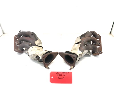 Par de colectores de escape izquierdo derecho Infiniti Q70 Q70L 2014-2019 3,7 L OEM Foto 1 de 4