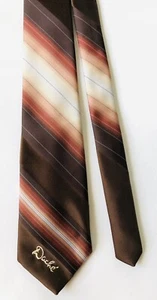 LILLY DACHE PARIS ROME LOS ANGELES STRIPED NECK TIE - Picture 1 of 3