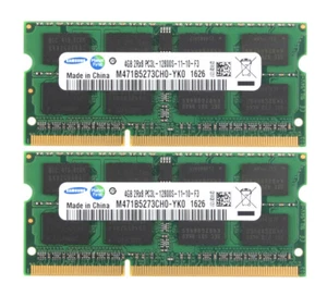Samsung 8GB 2X 4GB PC3L-12800 DDR3 1600Mhz SODIMM Memory for Dell Latitude E6420 - Picture 1 of 8