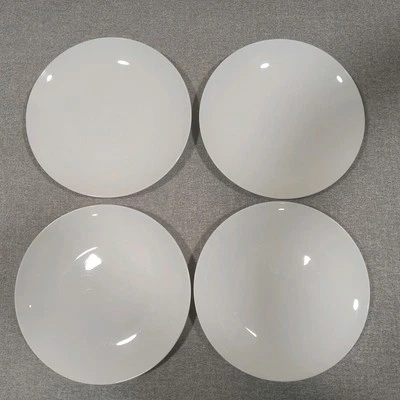 Set of 4 Crate & Barrel Elements Culinary Arts Porcelain Dinner Plates 10½" EUC - Image 1 of 4
