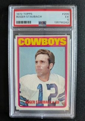 1972 Topps - Roger Staubach #200 (RC) Foto 1 de 2