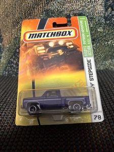 Matchbox ‘75 Chevy Stepside #78 Purple Outdoor Adventure Ready For Action - Picture 1 of 1