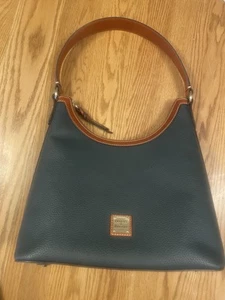 Dooney & Bourke Leather Large Hobo “Forest” Green NWOT - Picture 1 of 18