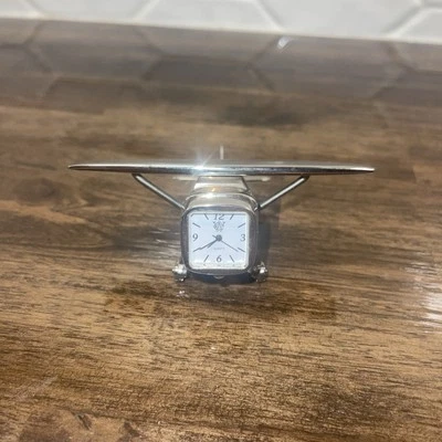Mini-Airplane Table Clock, Paper weight of just a Beautiful Shelf Decoration  - Image 1 of 4