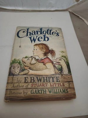Charlotte’s Web ~ Vintage 1952 HCDJ BCE Book Club Edition ~ E.B. White Foto 1 de 4