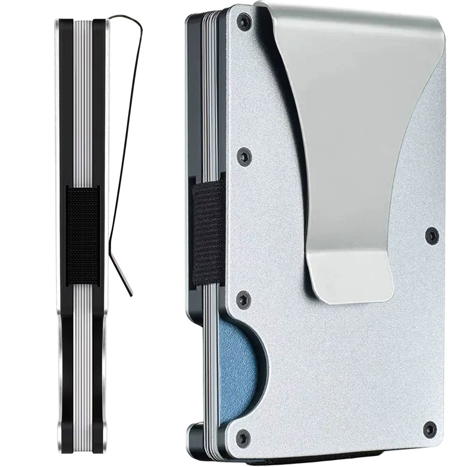 EDGE Men's RFID Blocking Slim Money Clip Minimalist Wallet Card ID Holder - Image 1 of 1