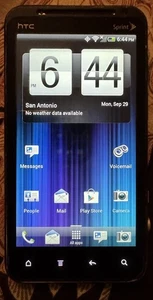 HTC 3D Evo PG86100 32GB 4g Black (Sprint) Very Good Used Game-Loft 2012 Rare!! - Picture 1 of 10