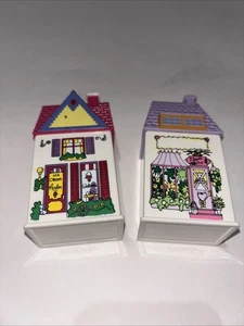 2 Readers Digest Mini Spice Jars House Flower Ice Cream Shop Set 1993 Victorian - Picture 1 of 5